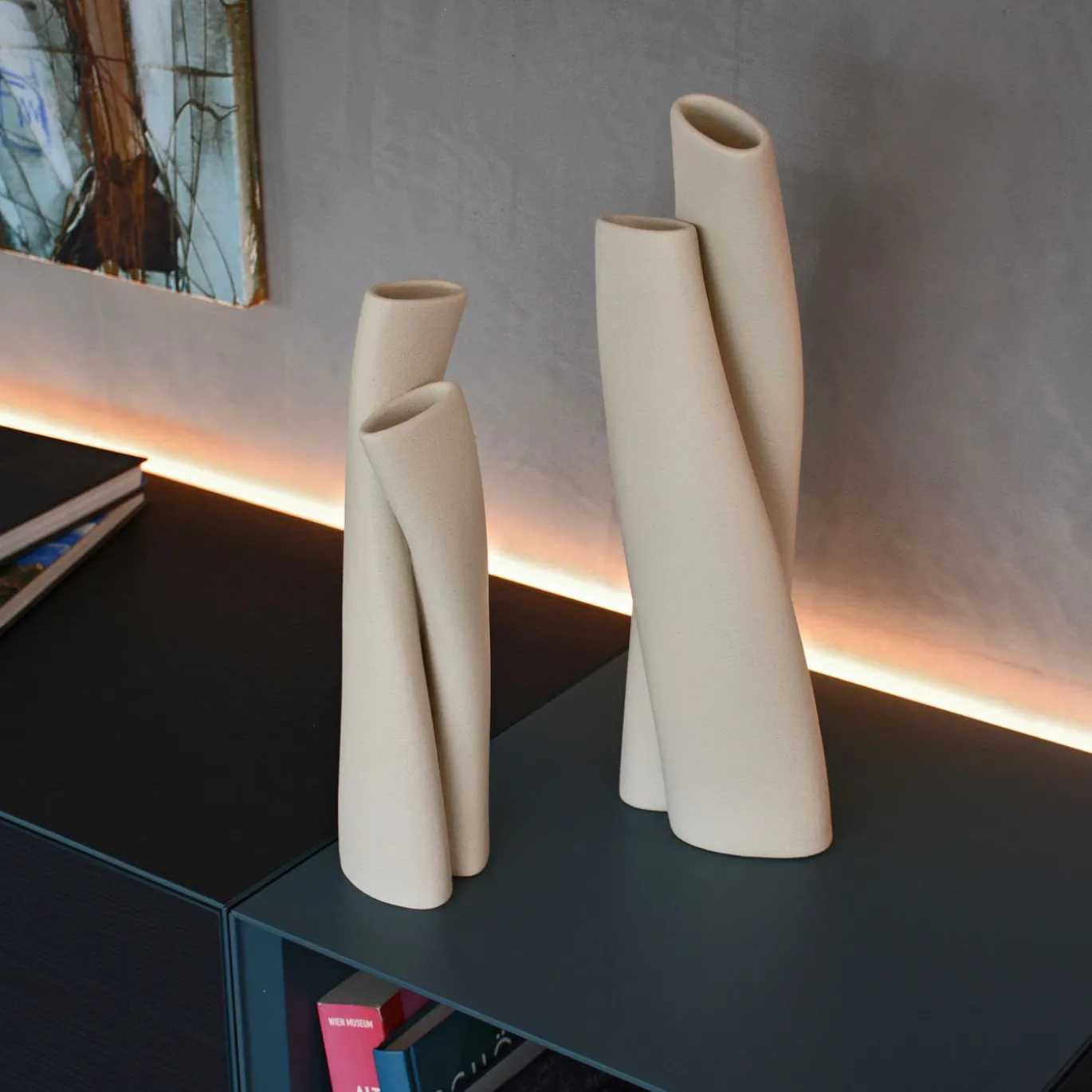 Vaso For Two #2 in Ceramica Bianca