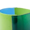 Vaso Four Lines Medio in resina multicolore di Enzo Mari