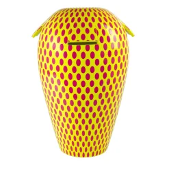Vaso Giara Contagio Magenta in Ceramica H 40 cm | 15.7"