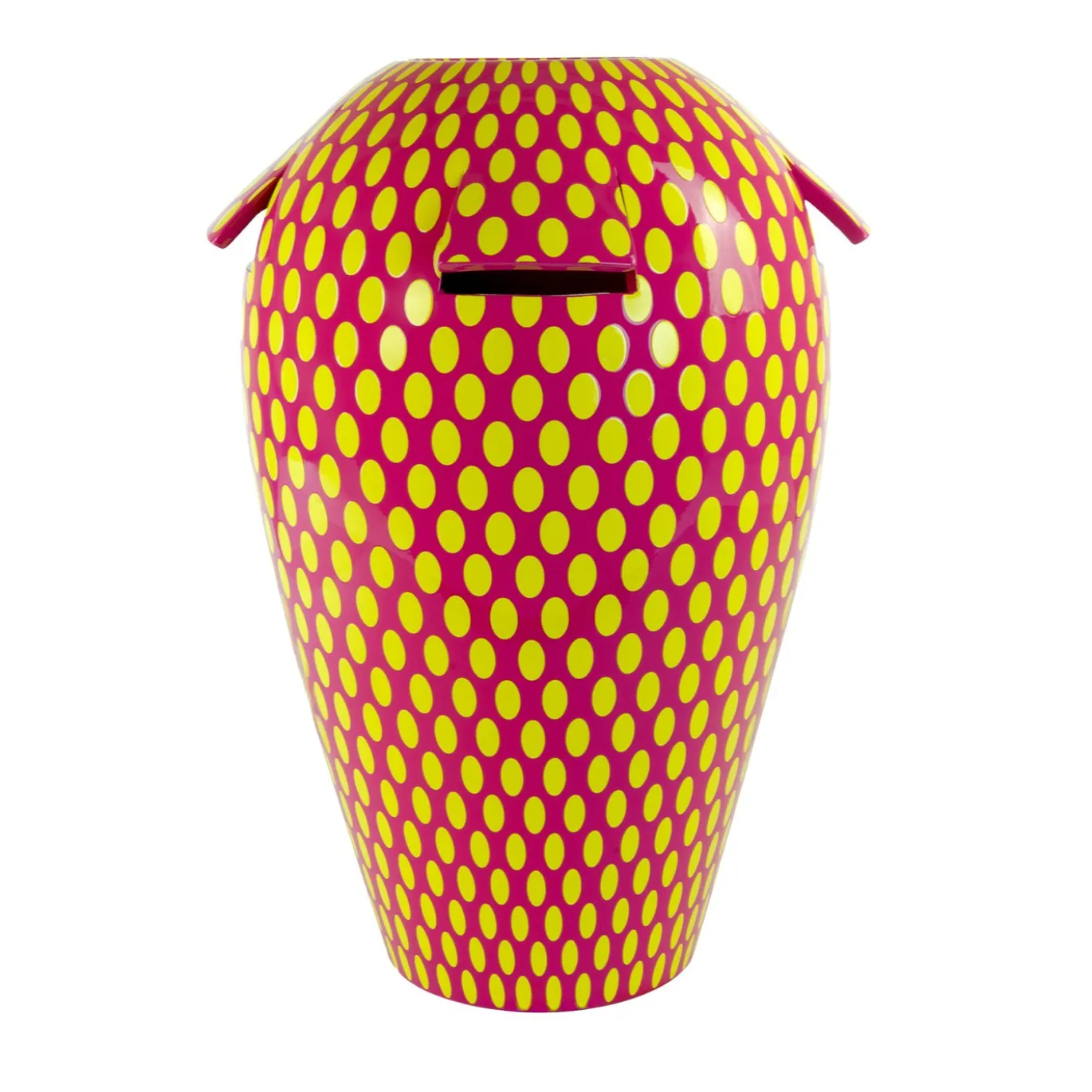 Vaso Giara Seduzione Gialla in Ceramica H 40 cm | 15.7"