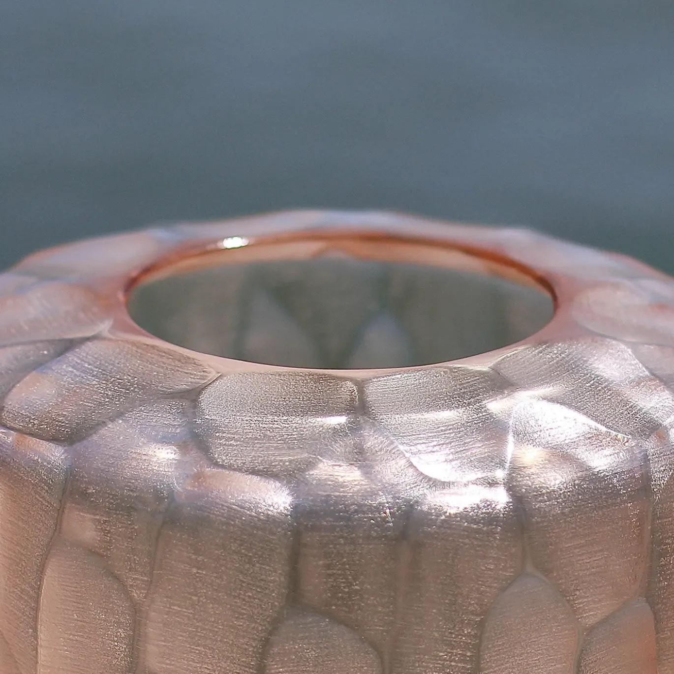Vaso Goccia Ros� in Vetro Rosa