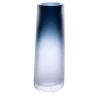 Vaso grande Cilindro - Satinato - Cristallo/Blu