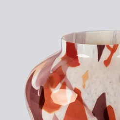 Vaso Grande in Vetro di Murano Autunno Olla