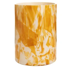 Vaso Grande in Vetro di Murano Karkadè con Tecnica Nougat