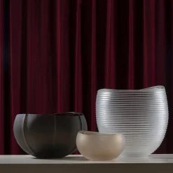 Vaso grande Linae in cristallo di Federico Peri