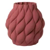 Vaso Grande Mumbai in Ceramica Bordeaux