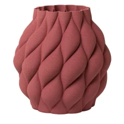 Vaso Grande Mumbai in Ceramica Bordeaux