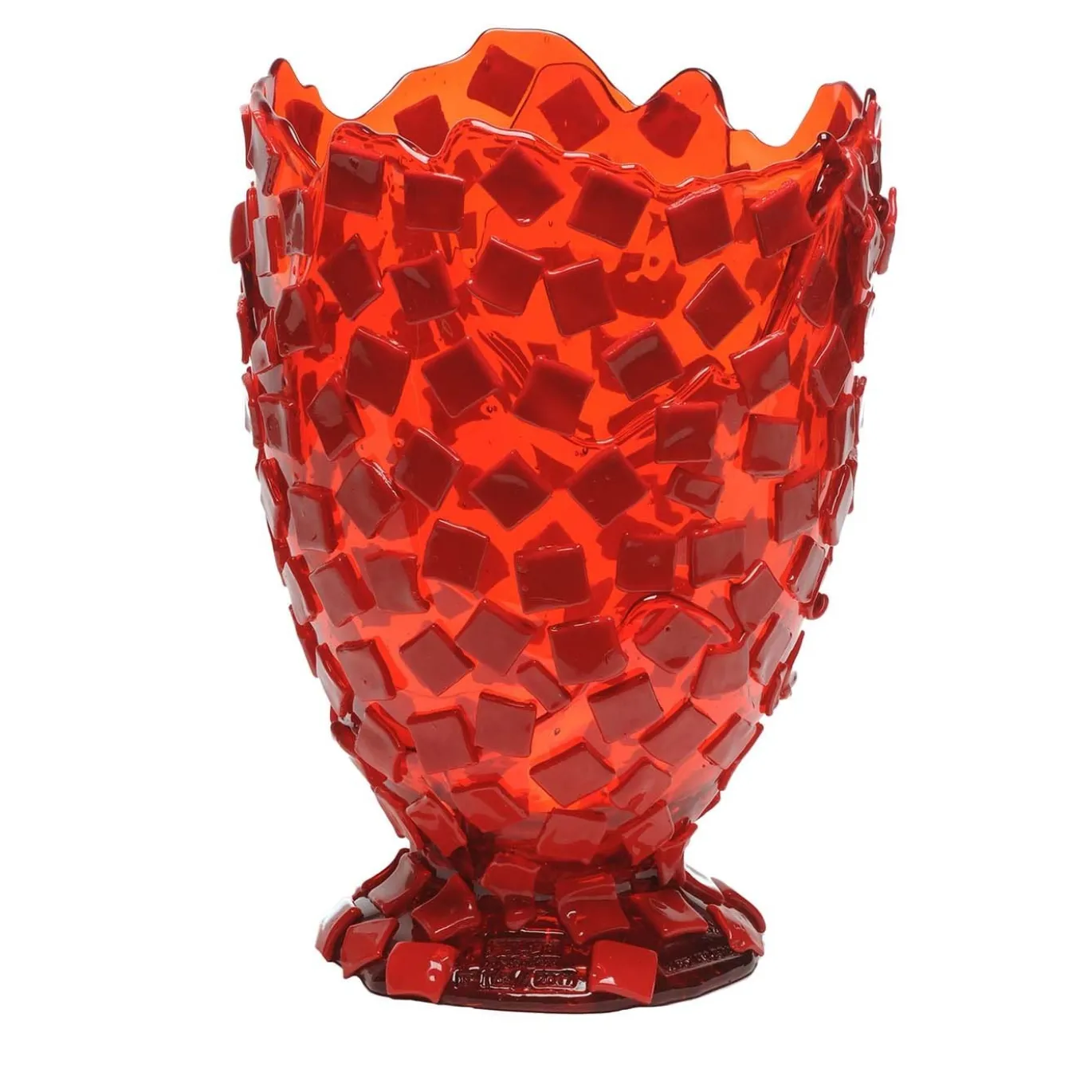 Vaso grande Rock Red di Gaetano Pesce