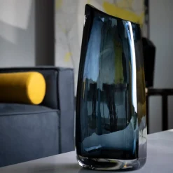 Vaso grande Trapezio - Blu profondo