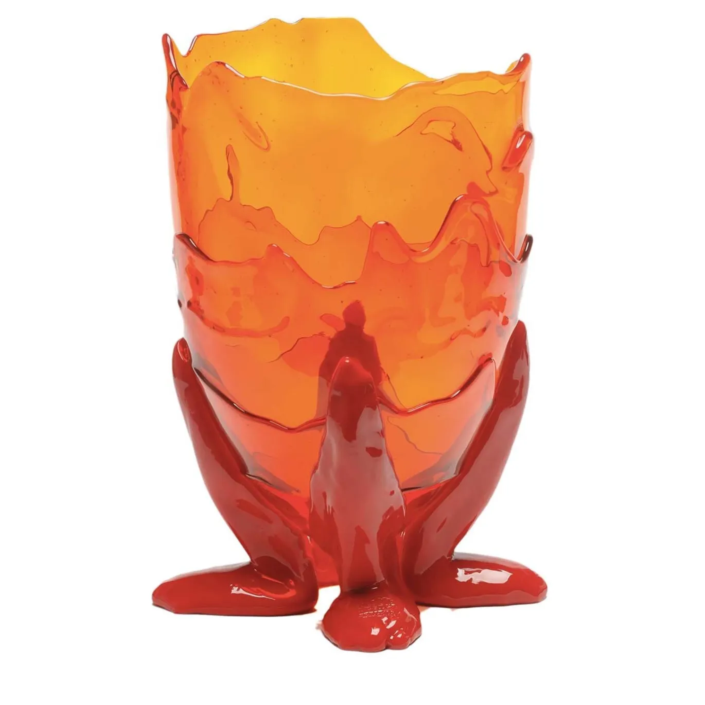Vaso grande trasparente Extracolor di Gaetano Pesce