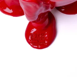 Vaso Grande Trasparente in Resina Rossa di Gaetano Pesce