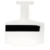 Vaso Grecale Deco bianco e nero