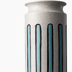 Vaso greco azzurro e bianco di Aldo Londi