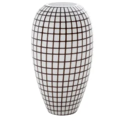 Vaso Grid bianco e nero