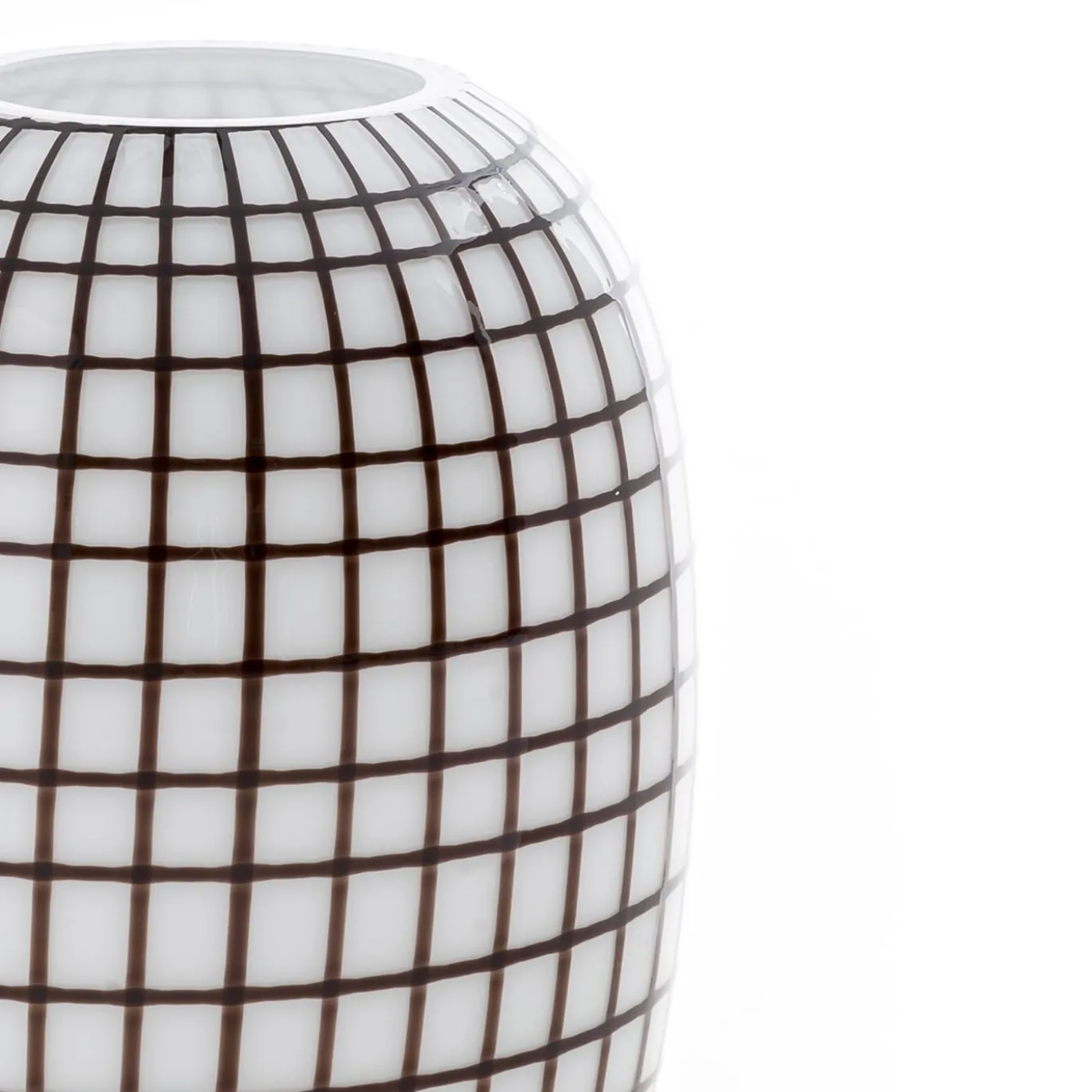 Vaso Grid bianco e nero