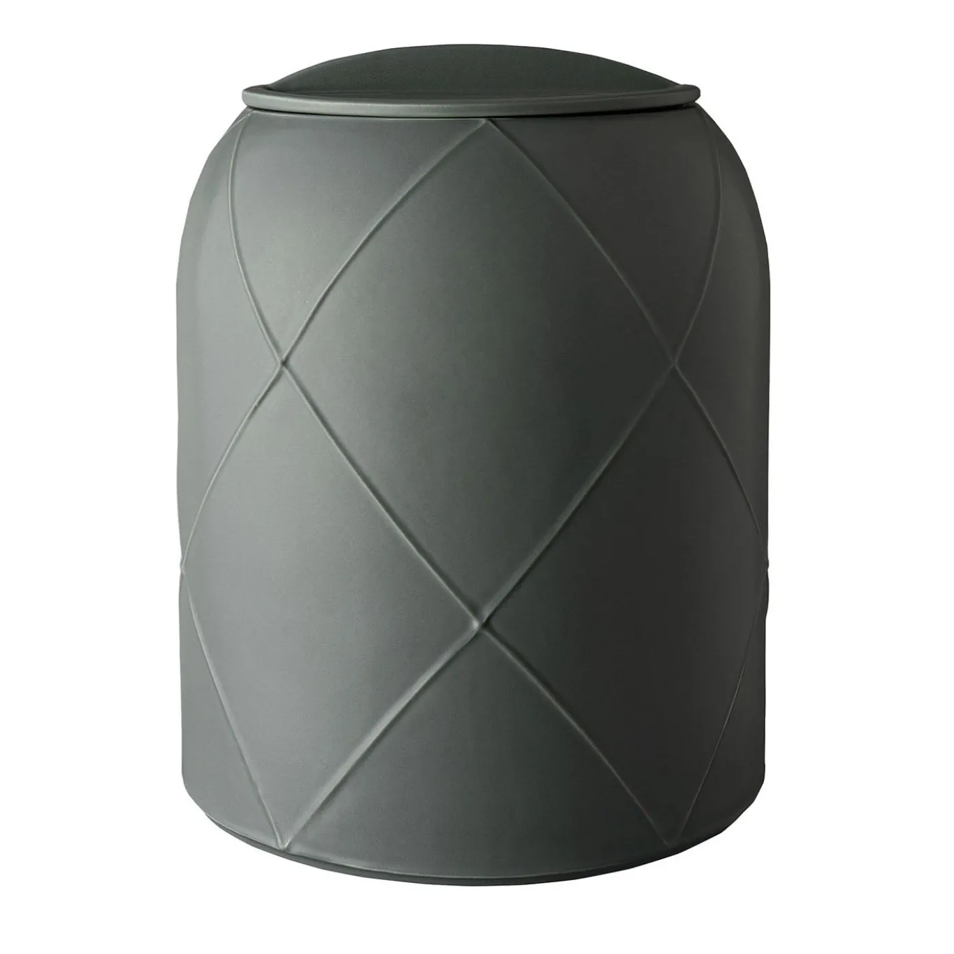 Vaso grigio-verde C con coperchio di Benjamin Hubert