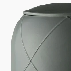 Vaso grigio-verde C con coperchio di Benjamin Hubert