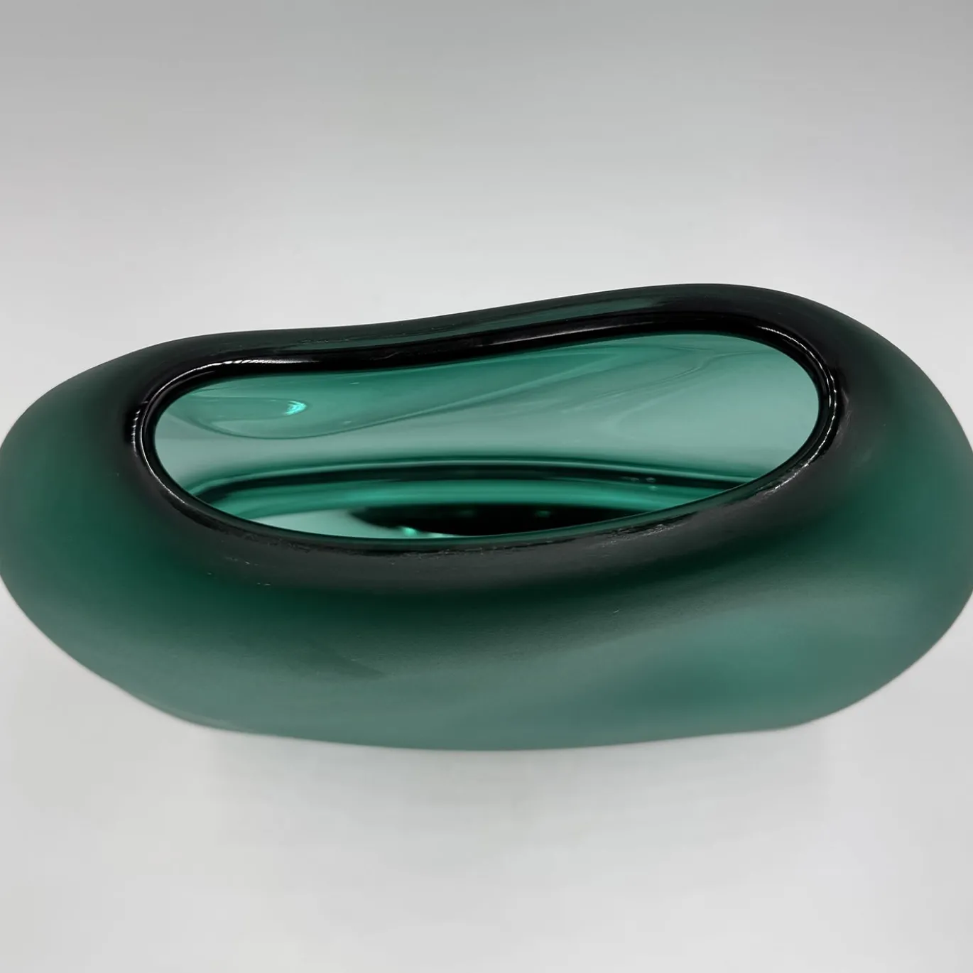 Vaso Incalmo in vetro verde smeraldo