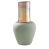 Vaso in Ceramica a Collo Lungo Riflesso Ischia