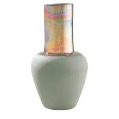 Vaso in Ceramica a Collo Lungo Riflesso Ischia