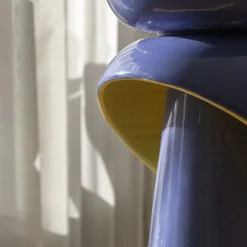 Vaso in Ceramica Azzurro Chiaro Toulipa di Luca Binaglia