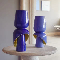 Vaso in Ceramica Azzurro Chiaro Toulipa di Luca Binaglia