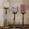Vaso in ceramica azzurro e arancione Merlate N. 1 di P. Urquiola