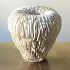 Vaso in Ceramica Bianca Carrube 5