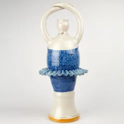 Vaso in ceramica blu Ballerina