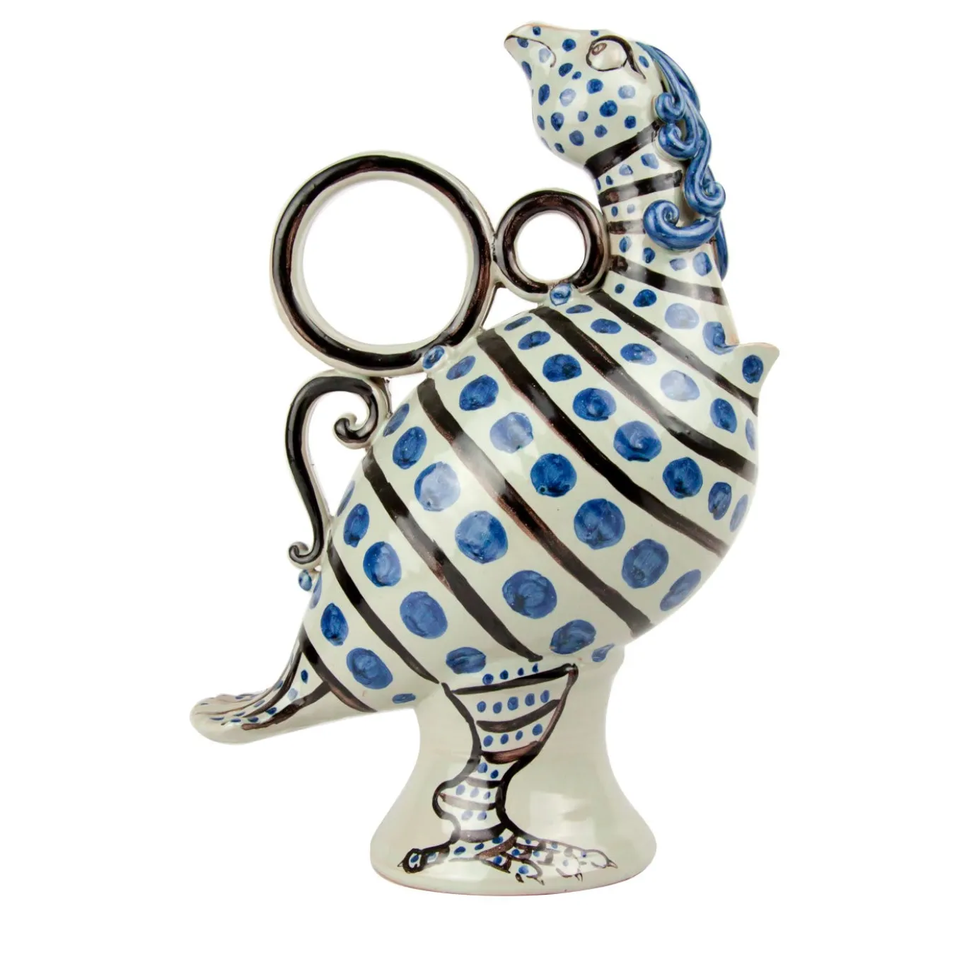 Vaso in ceramica Blue Bird