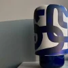 Vaso in Ceramica Blu Oceano di Jean-Christophe Clair