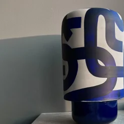 Vaso in Ceramica Blu Oceano di Jean-Christophe Clair
