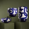Vaso in Ceramica Blu Oceano Piccolo di Jean-Christophe Clair