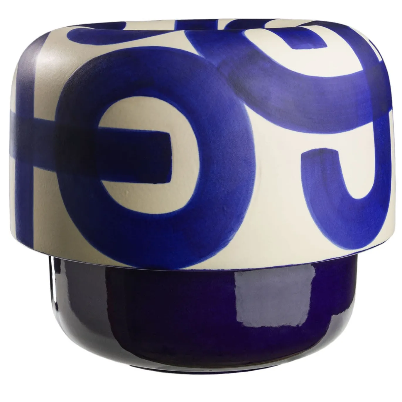Vaso in Ceramica Blu Oceano Piccolo di Jean-Christophe Clair