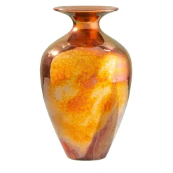 Vaso in Ceramica Bronzo Piccolo Riflesso Pantelleria