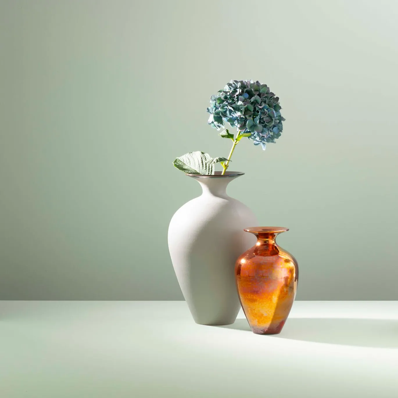 Vaso in Ceramica Bronzo Piccolo Riflesso Pantelleria