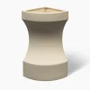 Vaso in ceramica burro e beige Curve #3 di Zaven