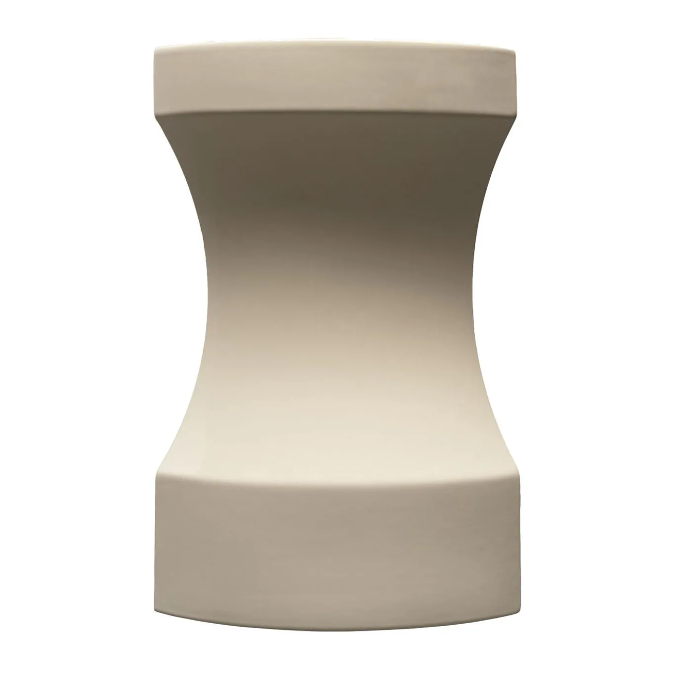 Vaso in ceramica burro e beige Curve #3 di Zaven