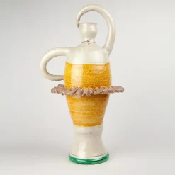 Vaso in ceramica giallo Ballerina