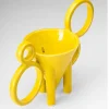Vaso in ceramica giallo Vertice