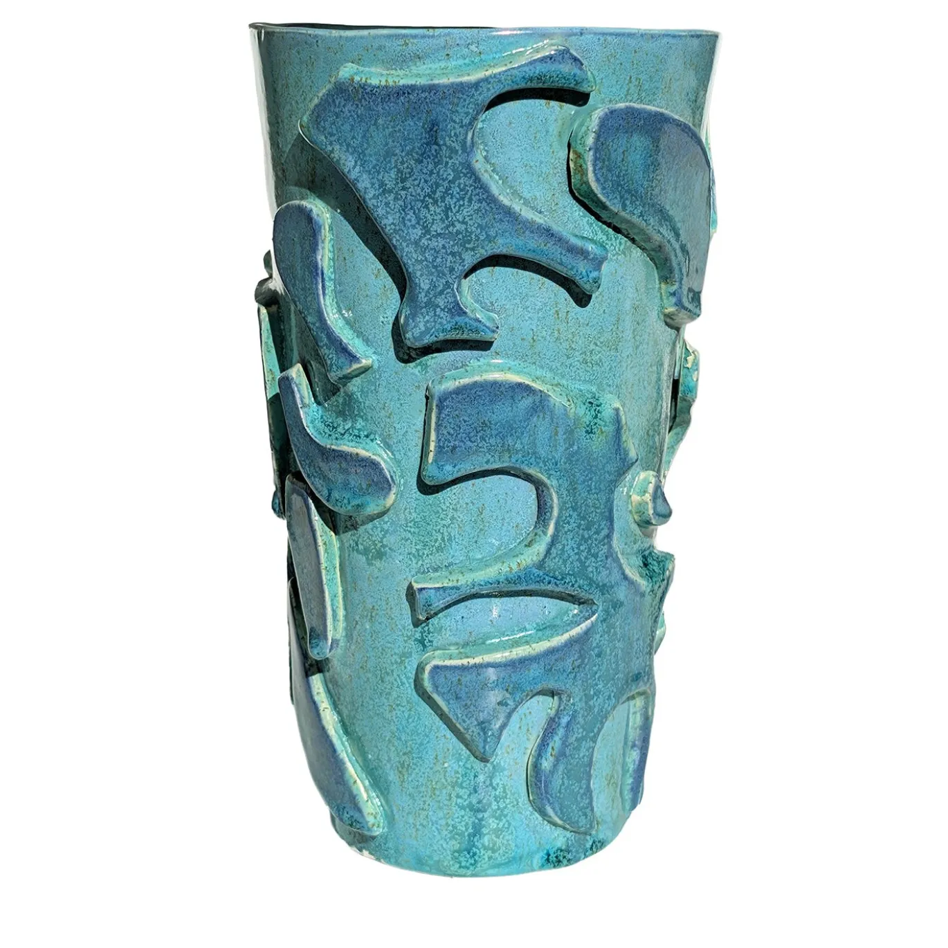 Vaso in ceramica in Bassorilievo Astrazioni