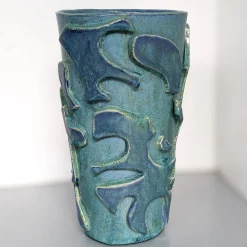 Vaso in ceramica in Bassorilievo Astrazioni