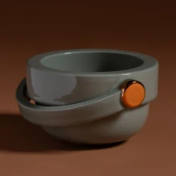 Vaso in ceramica Jarra lucido verde tundra