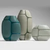 Vaso in ceramica lucida Lagune 1 color tortora e tundra