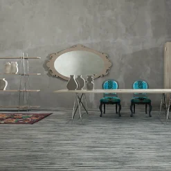 Vaso in ceramica Moon 05 con smalto platino
