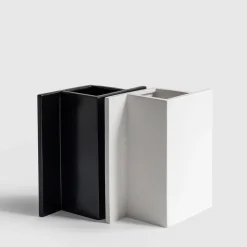 Vaso in ceramica nera Rook