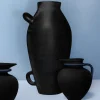Vaso in Ceramica Nera Vessel di Rooms Studio