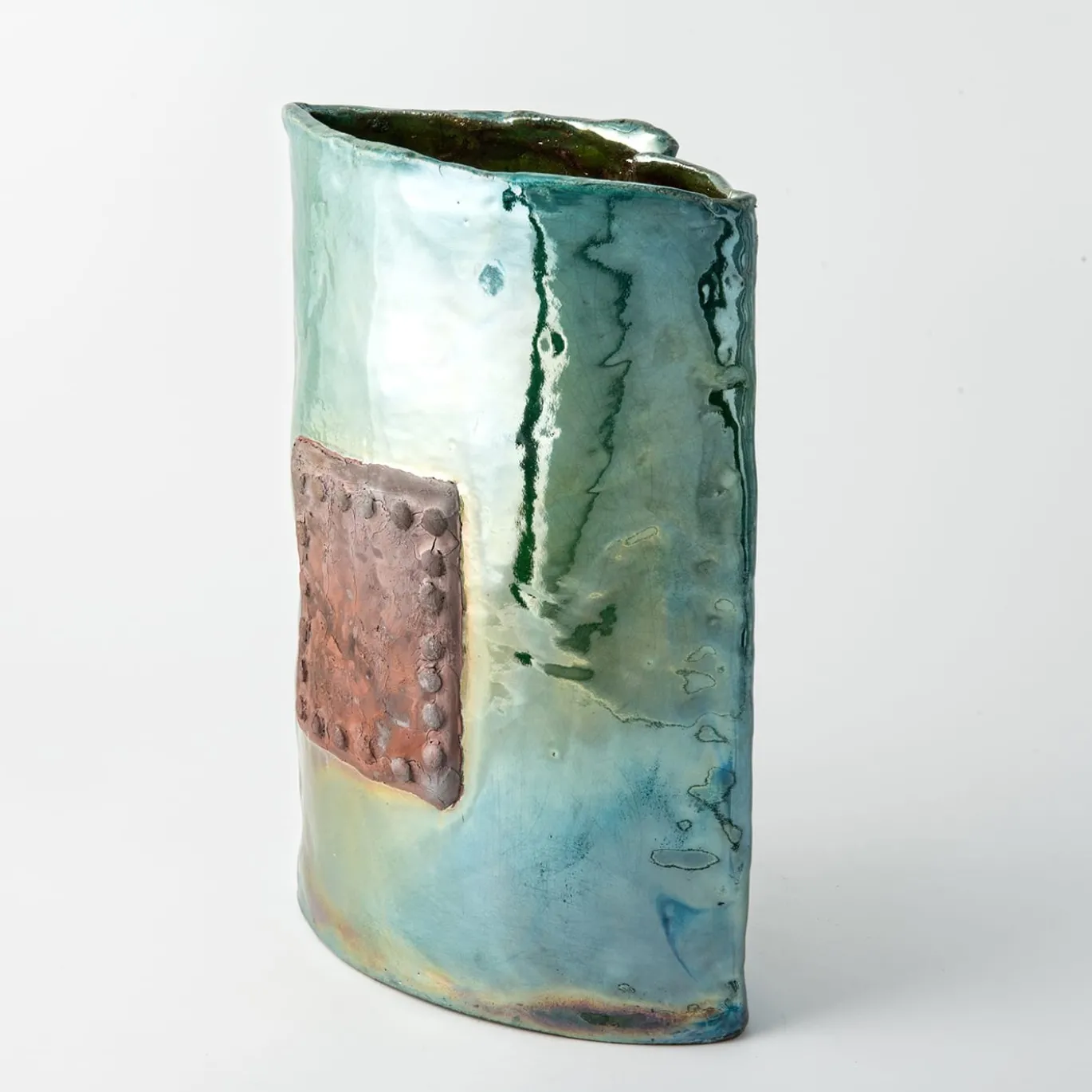 Vaso in Ceramica Policroma Antica Leggenda di Nino Basso #1
