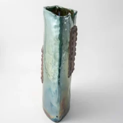 Vaso in Ceramica Policroma Antica Leggenda di Nino Basso #1