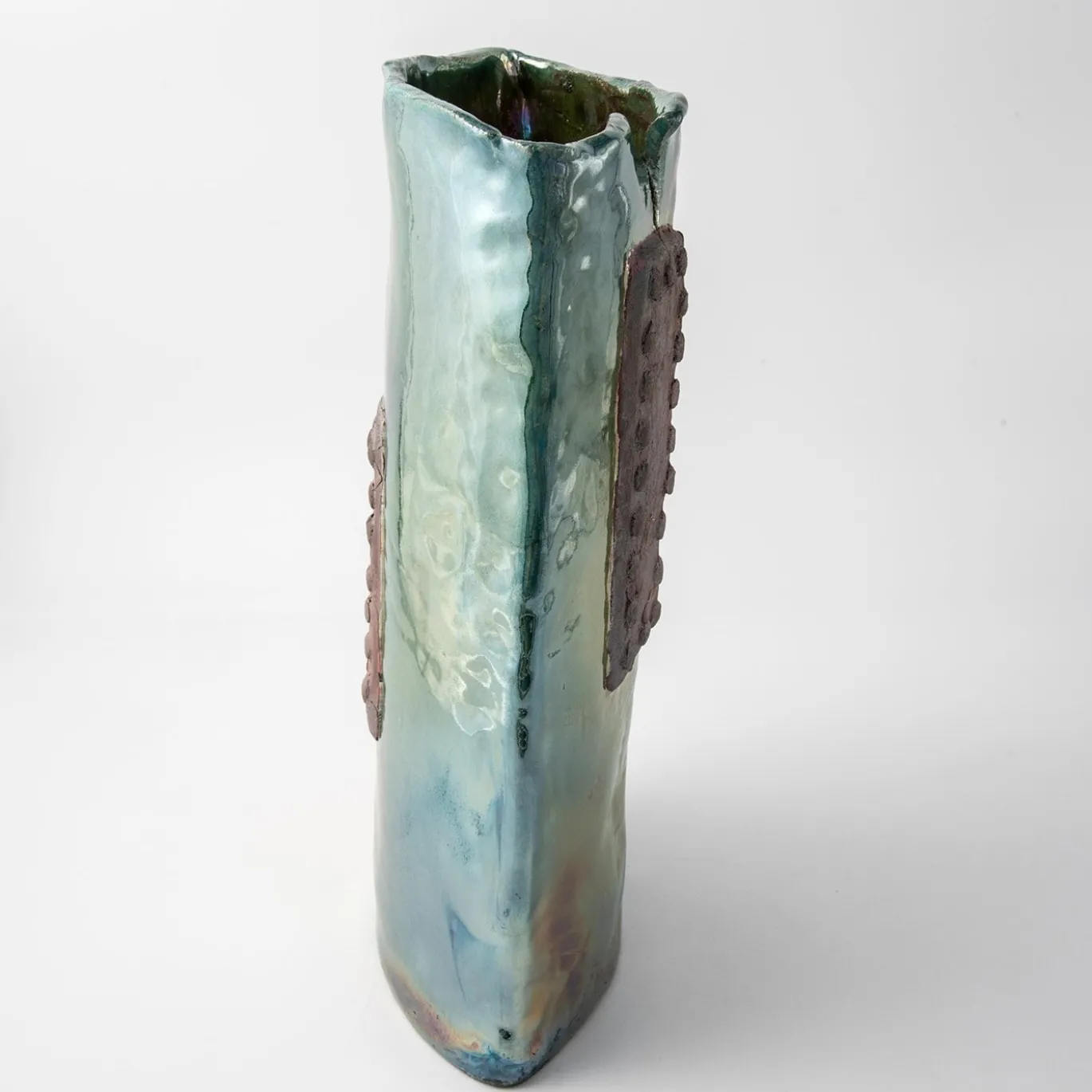 Vaso in Ceramica Policroma Antica Leggenda di Nino Basso #1